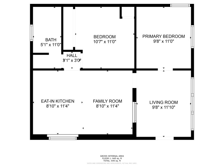 Stay in Ohiopyle - Floor Plan - The Andrea #1